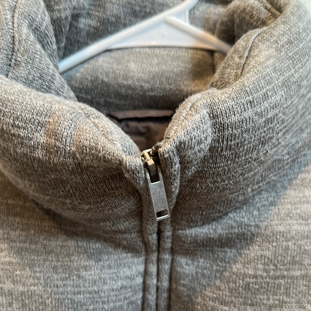 Gap Gray Sweater Puffer Jacket - image 2